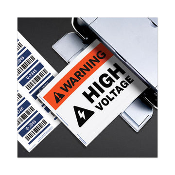 Avery® Surface Safe Removable Label Safety Signs, Inkjet-laser Printers, 3.5 X 5, White, 4-sheet, 15 Sheets-pack freeshipping - TVN Wholesale